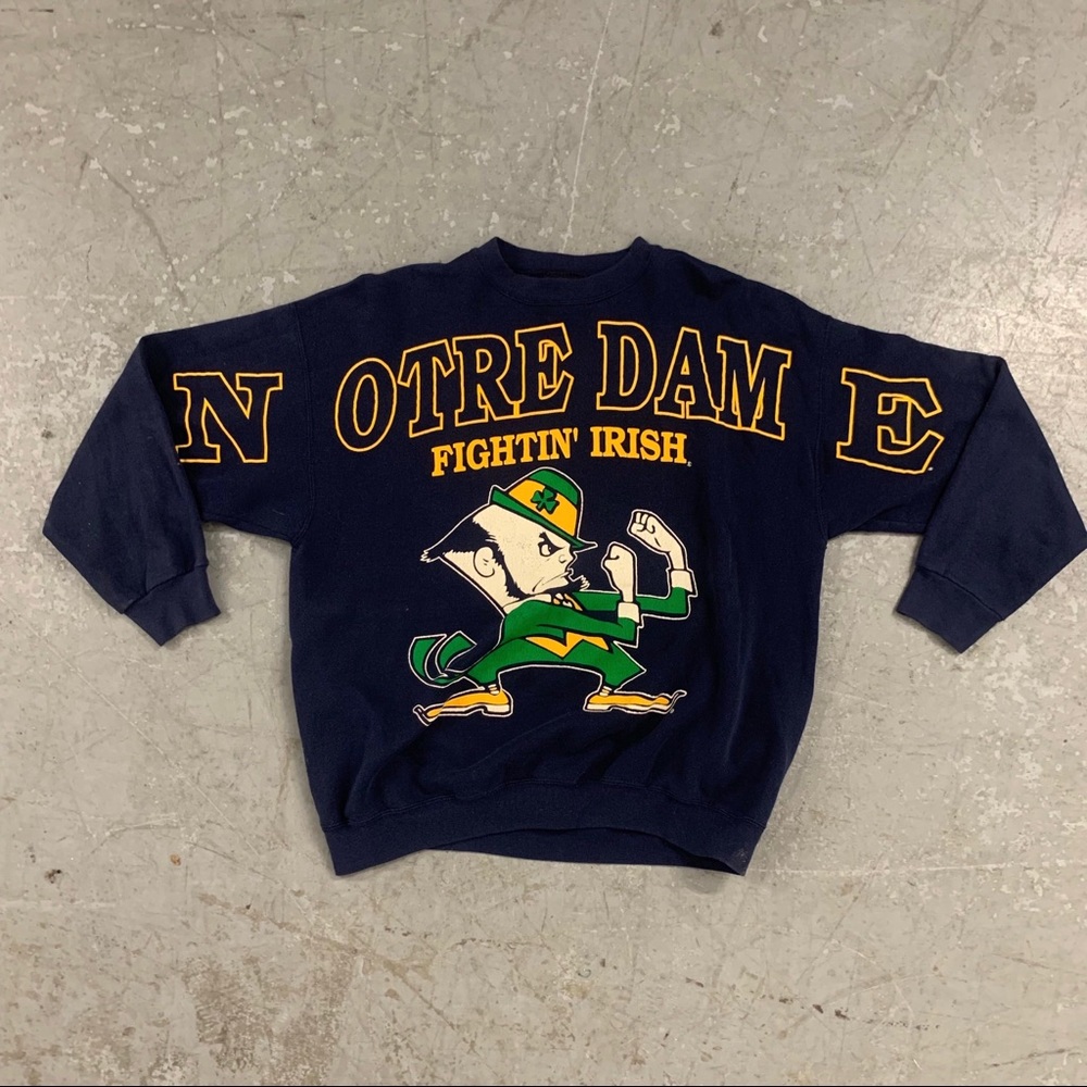 Vintage norte dame crewneck sweater